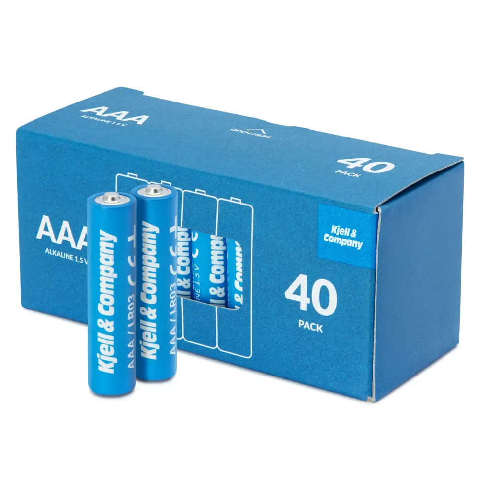 Kjell & Company AAA-batterier (LR03) 40-pack