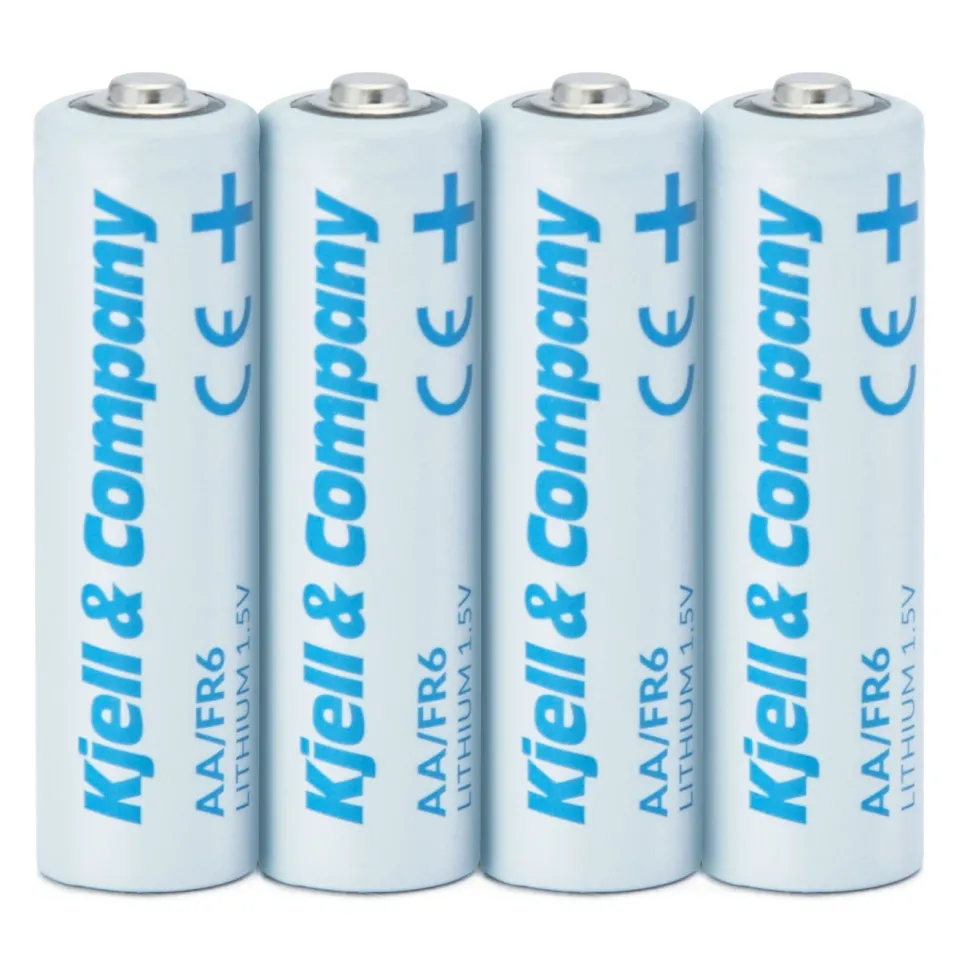 Kjell & Company AA-litiumbatterier 4-pack