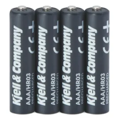 Kjell & Company Laddningsbara AAA-batterier 950 mAh 4-pack