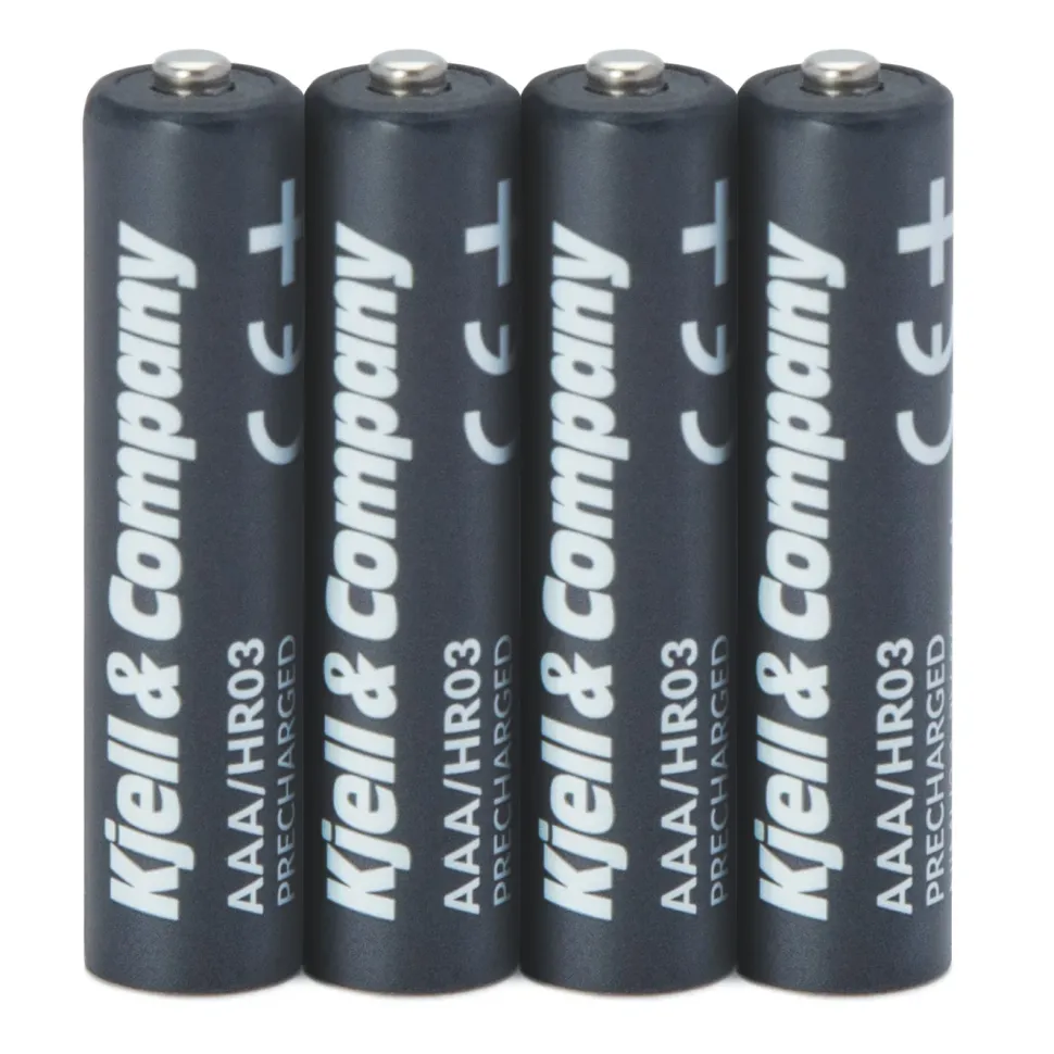Kjell & Company Laddningsbara AAA-batterier 950 mAh 4-pack