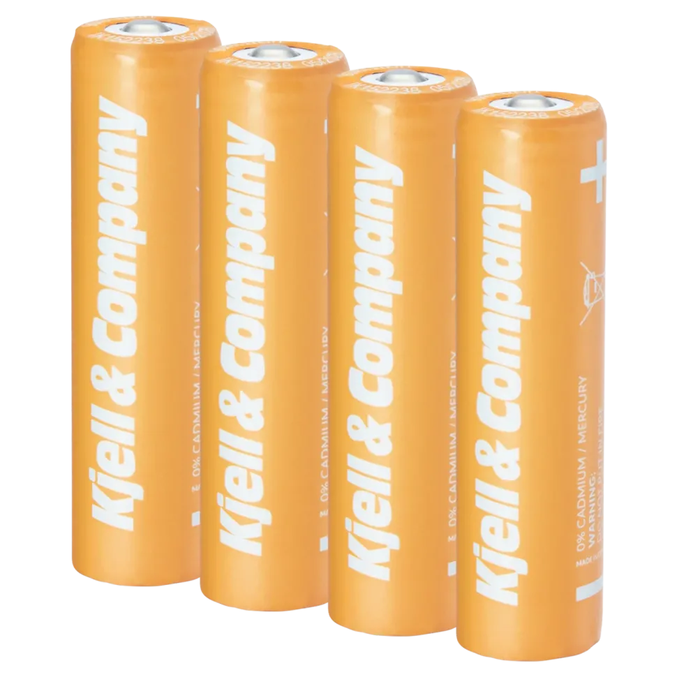 Kjell & Company 18650 Li-ion-batteri 3,6 V 2600 mAh 4-pack