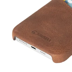 Krusell Plånboksskal för iPhone 12 Pro Max Cognac