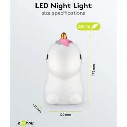 LED-nattlampa Enhörning