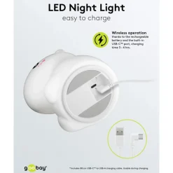 LED-nattlampa Enhörning