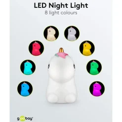 LED-nattlampa Enhörning