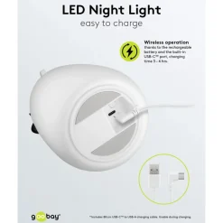 LED-nattlampa Isbjörn