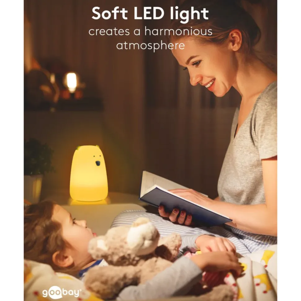LED-nattlampa Isbjörn
