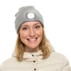 Ledsavers Mössa med LED-lampa Grå