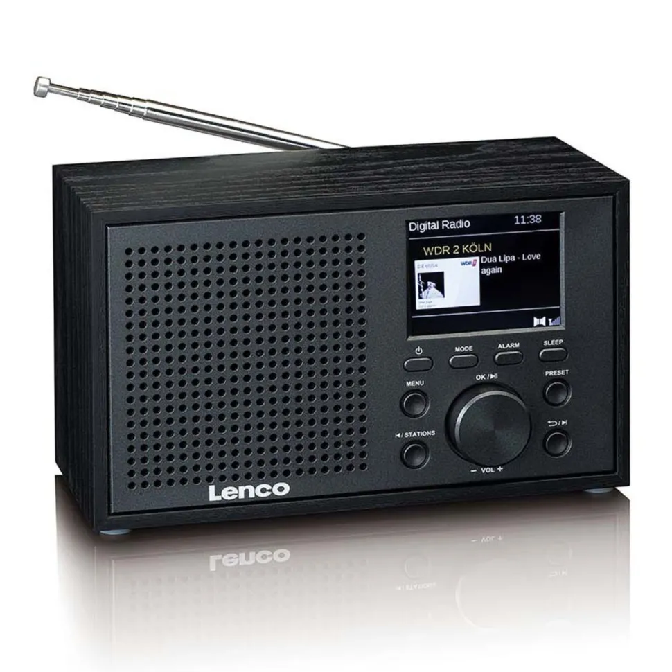 Lenco DAR-017BK DAB+ FM-radio med Bluetooth
