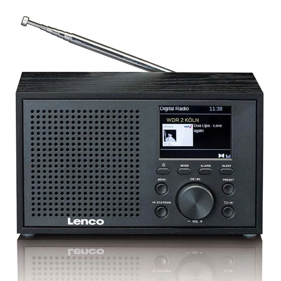 Lenco DAR-017BK DAB+ FM-radio med Bluetooth