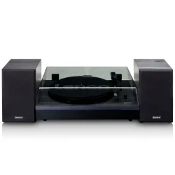 Lenco LS-301BK med högtalare