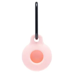 Linocell AirTag silikonfodral med karbinhake Rosa