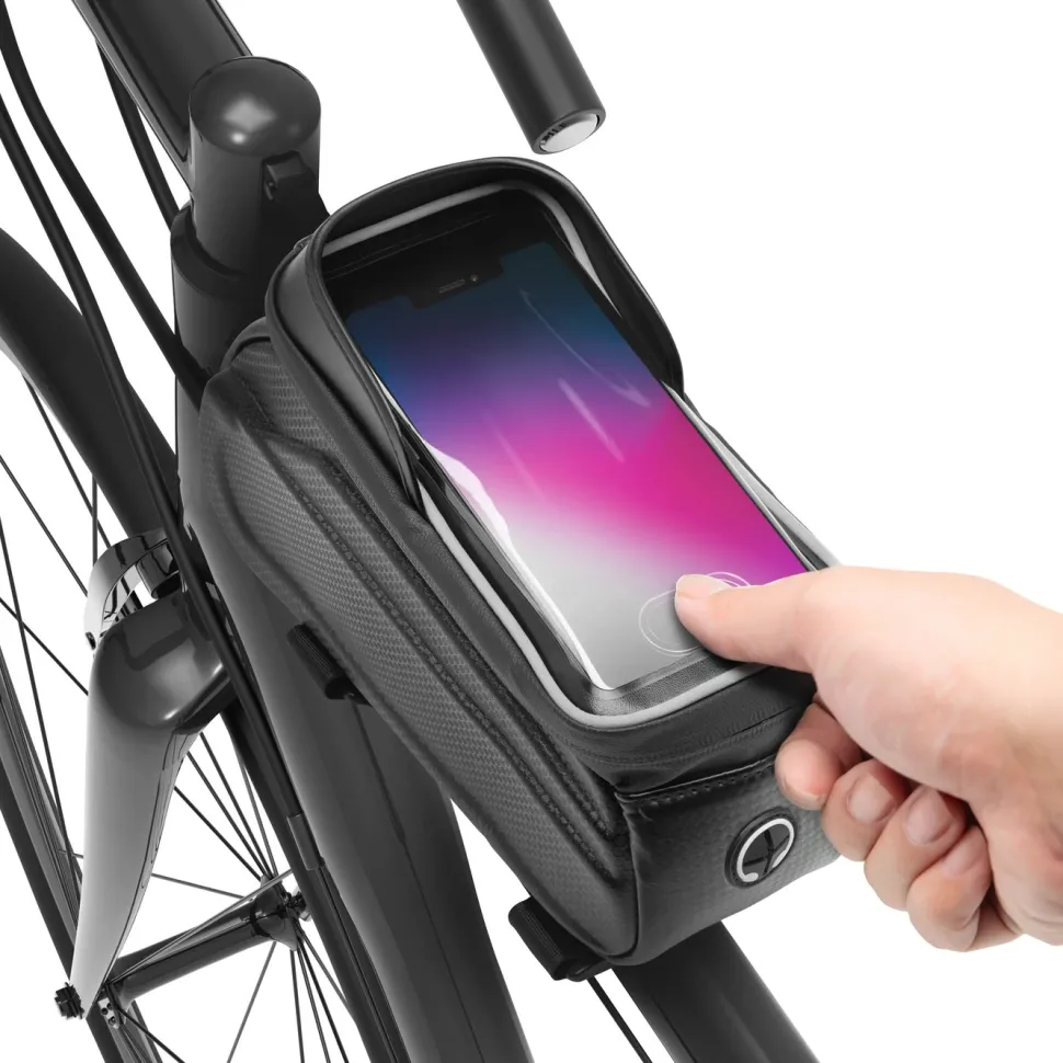 Linocell Cykelväska med telefonficka för ram