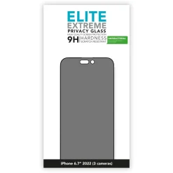 Linocell Elite Extreme Privacy Glass Skärmskydd för iPhone 14 Pro Max
