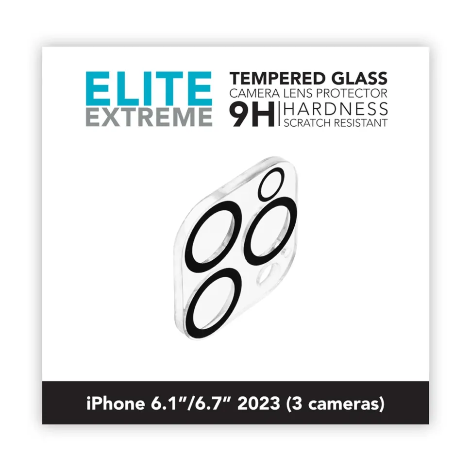 Linocell Elite Extreme Skydd för kameramodulen iPhone 15 Pro och 15 Pro Max