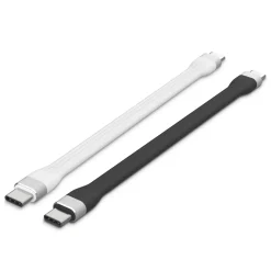 Linocell Flat USB-C-kabel 13 cm Vit