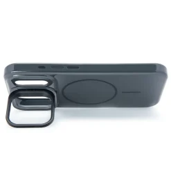Linocell Flip Stand Case Mobilskal för iPhone 17 Pro Svart