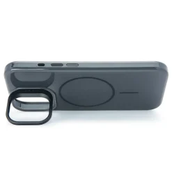 Linocell Flip Stand Case Mobilskal för iPhone 17 Svart