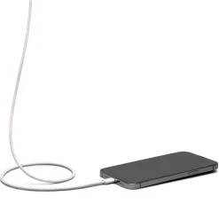 Linocell Flätad USB-A- till Lightning-kabel Rosa 0,5 m