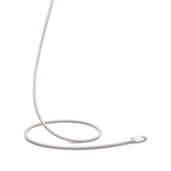 Linocell Flätad USB-A- till Lightning-kabel Rosa 0,5 m