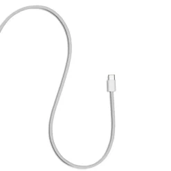 Linocell Flätad USB-A- till USB-C-kabel Vit 1 m