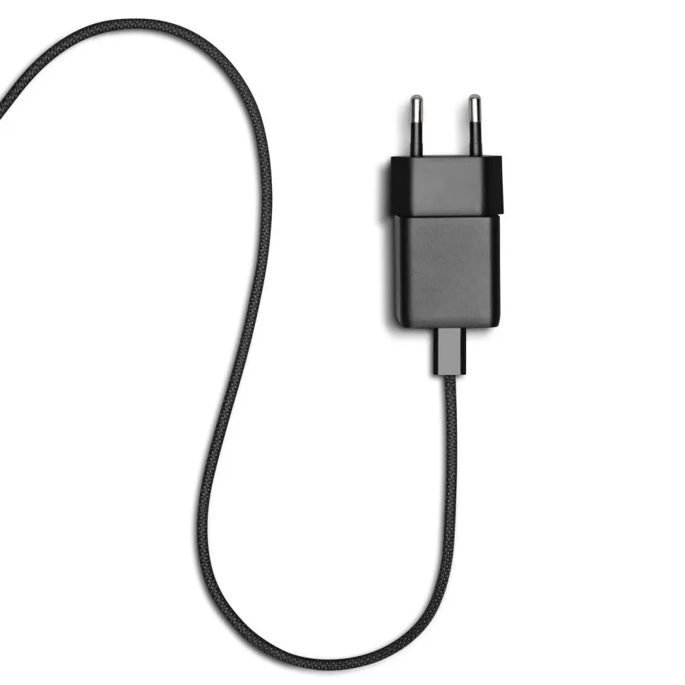 Linocell Flätad USB-C- till Lightning-kabel Svart 2 m