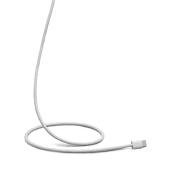 Linocell Flätad USB-C- till USB-C-kabel 60W Vit 1 m