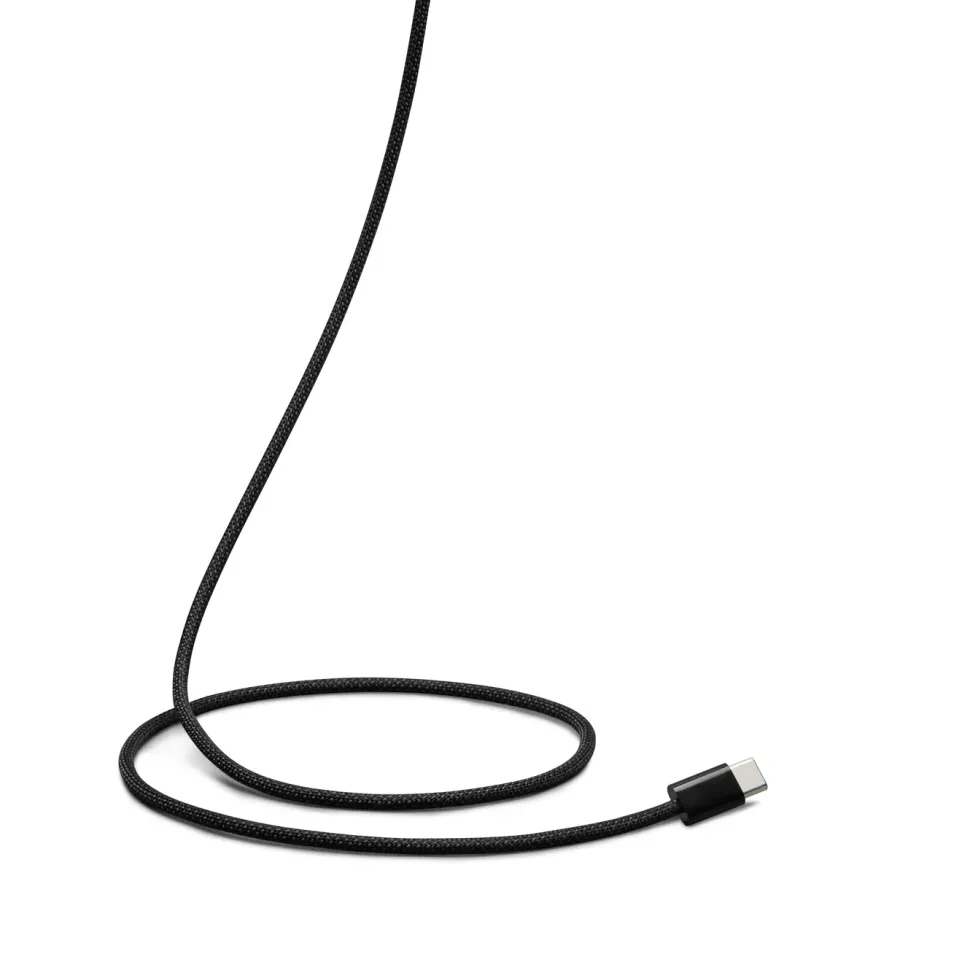Linocell Flätad USB-C- till USB-C-kabel 60W Svart 2 m