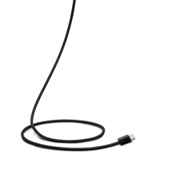 Linocell Flätad USB-C- till USB-C-kabel 240 W Svart 2m