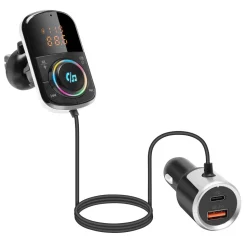 Linocell FM-sändare med Bluetooth och snabbladdning
