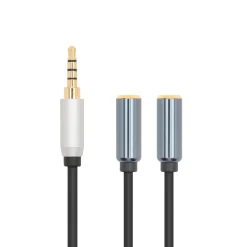Linocell Förgreningskabel för 3,5 mm-kontakt Svart