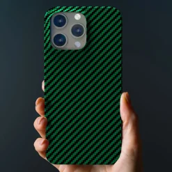 Linocell Premium Kevlar Tåligt skal för iPhone 13 Pro Grön