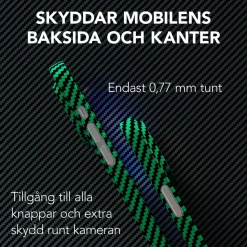 Linocell Premium Kevlar Tåligt skal för iPhone 13 Pro Grön