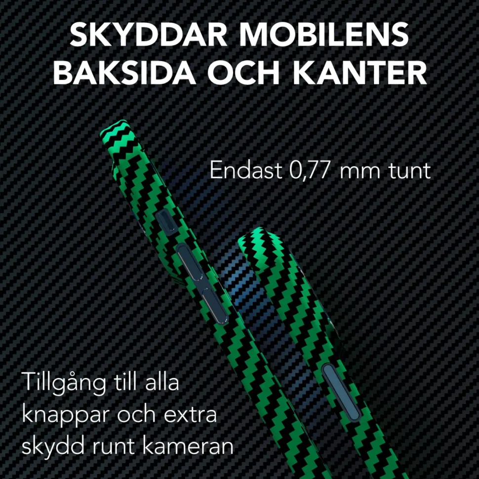 Linocell Premium Kevlar Tåligt skal för iPhone 12 Pro Max Grön