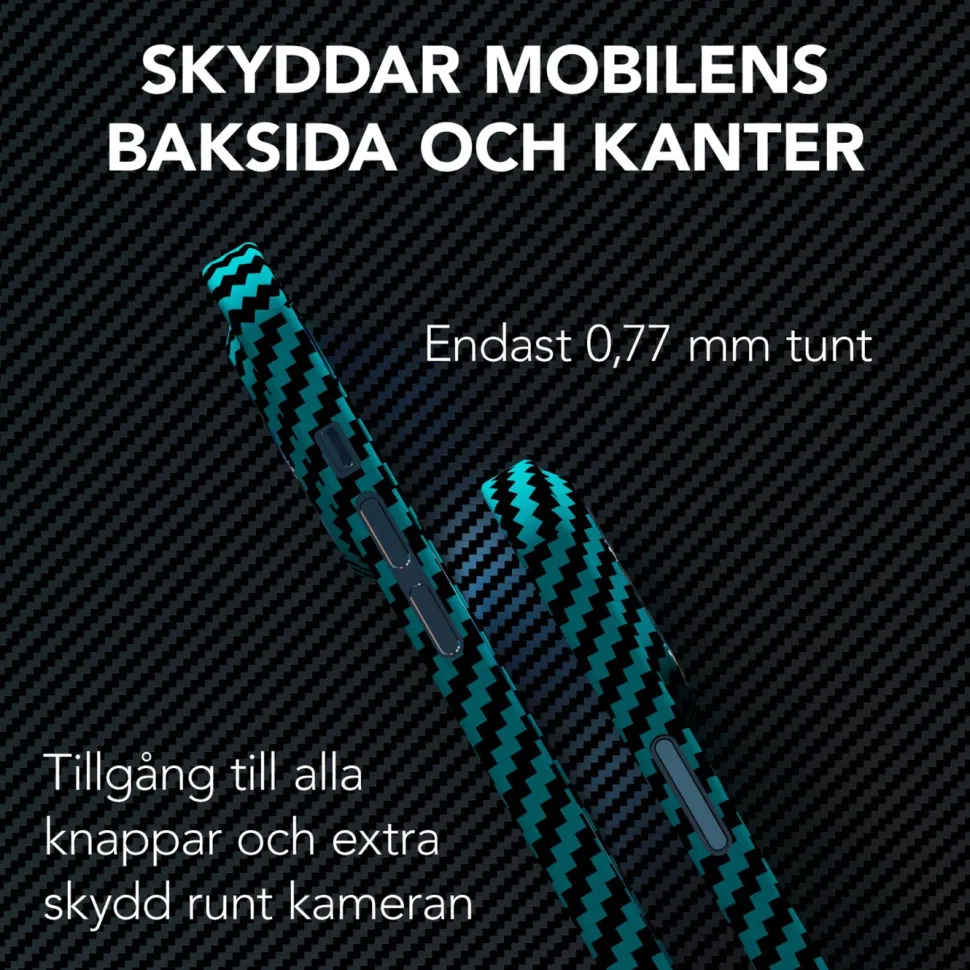 Linocell Premium Kevlar Tåligt skal för iPhone 12 Pro Max Blå