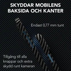 Linocell Premium Kevlar Tåligt skal för iPhone 12 Pro Max Svart