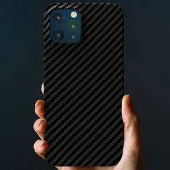 Linocell Premium Kevlar Tåligt skal för iPhone 12 Pro Max Svart