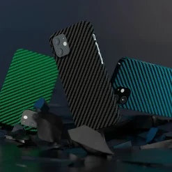 Linocell Premium Kevlar Tåligt skal för iPhone 12 Mini Blå