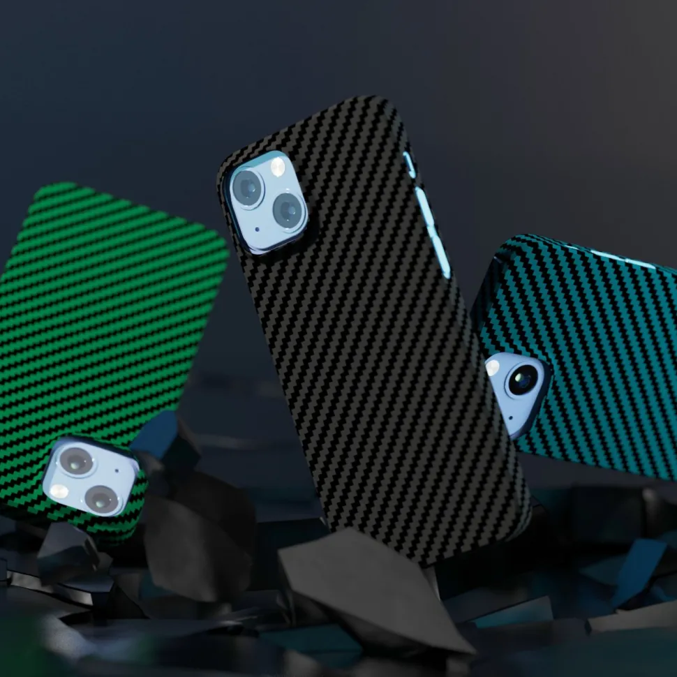 Linocell Premium Kevlar Tåligt skal för iPhone 13 Mini Svart