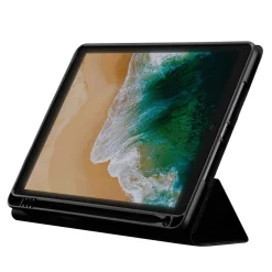Linocell Premium Trifold Cover för iPad (7:e-9:e gen), Air (3:e gen), Pro (10,5 tum) Svart