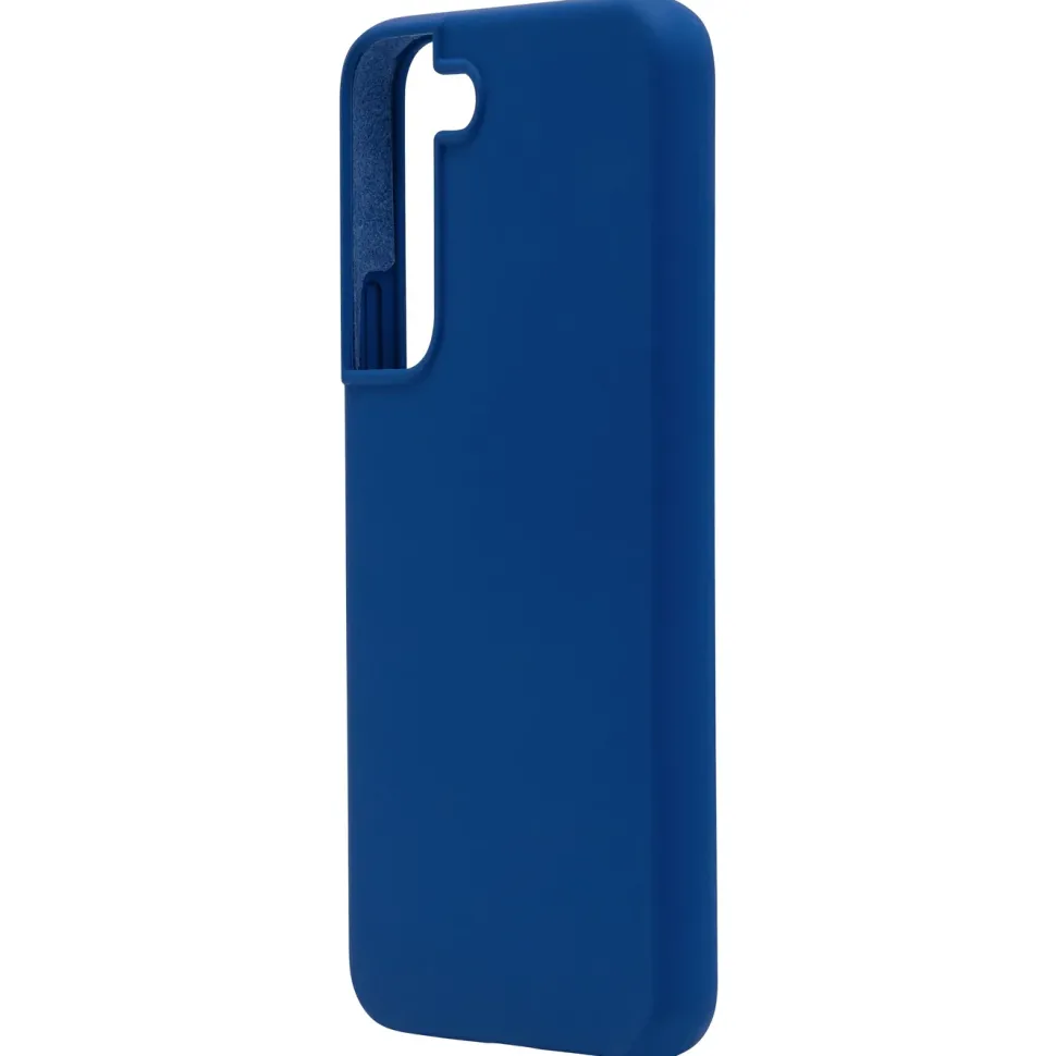 Linocell Rubber Case för Galaxy S22 Blå