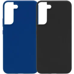 Linocell Rubber Case för Galaxy S22 Plus Blå