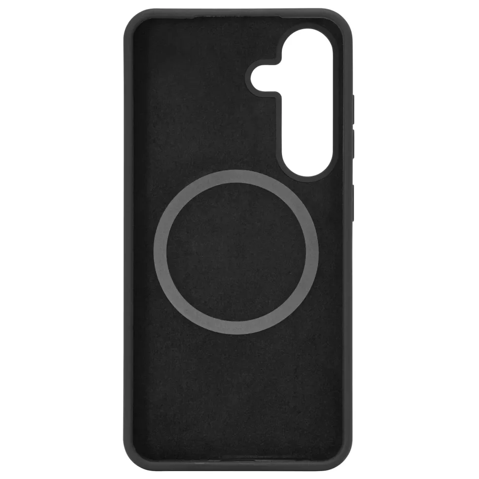 Linocell Rubber Case för Galaxy S25 Svart