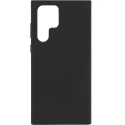 Linocell Rubber Case för Galaxy S22 Ultra Svart