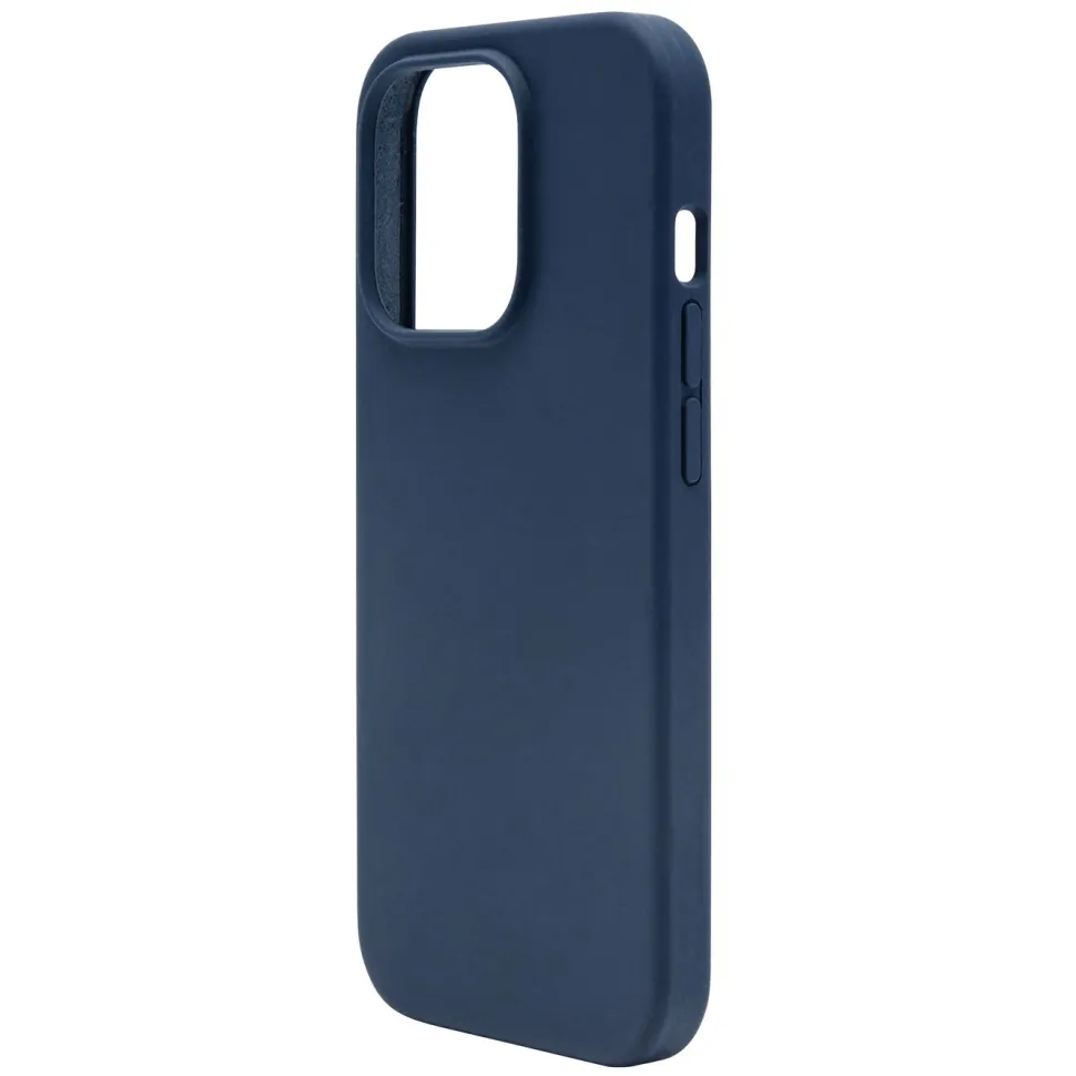 Linocell Rubber case för iPhone 15 Pro Blå