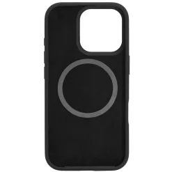 Linocell Rubber case för iPhone 16 Pro Svart