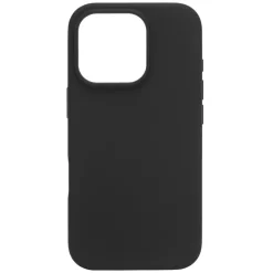 Linocell Rubber case för iPhone 16 Pro Svart