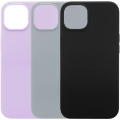 Linocell Rubber Case för iPhone 13 Grå