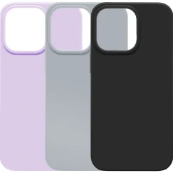 Linocell Rubber Case för iPhone 13 Pro Svart