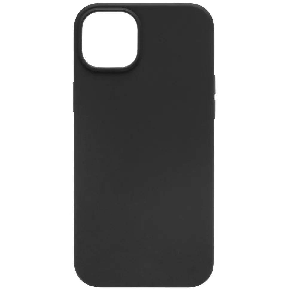 Linocell Rubber case för iPhone 15 Plus Svart
